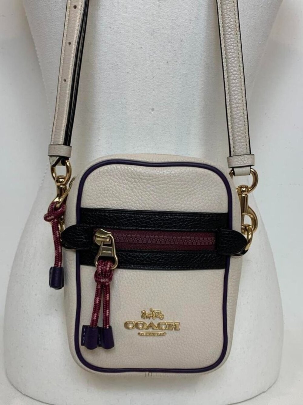 Colorblock / Chalk Gold Cross Body Bag